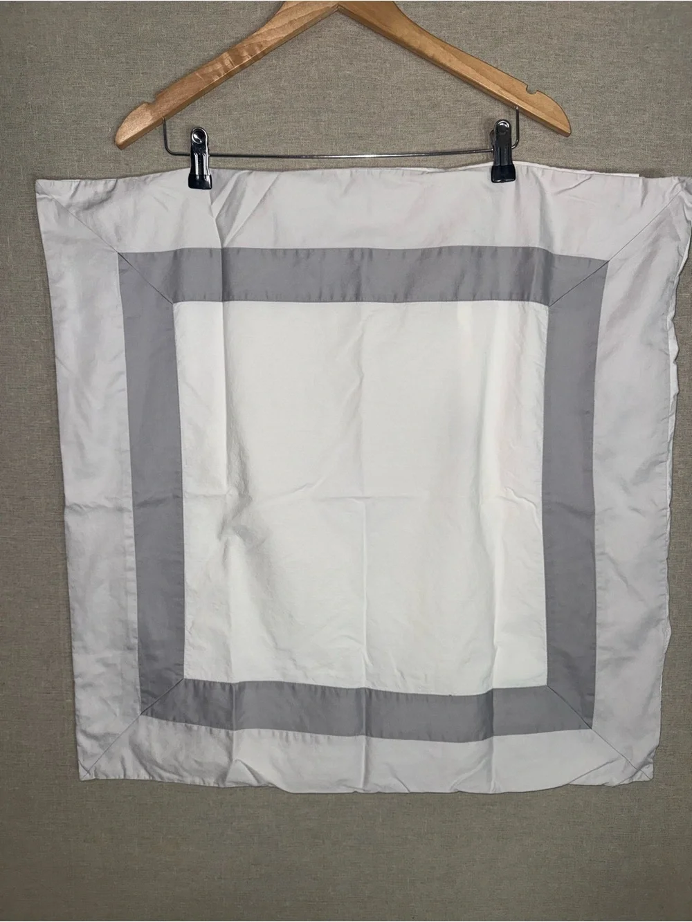 Restoration Hardware framed cotton euro sham
